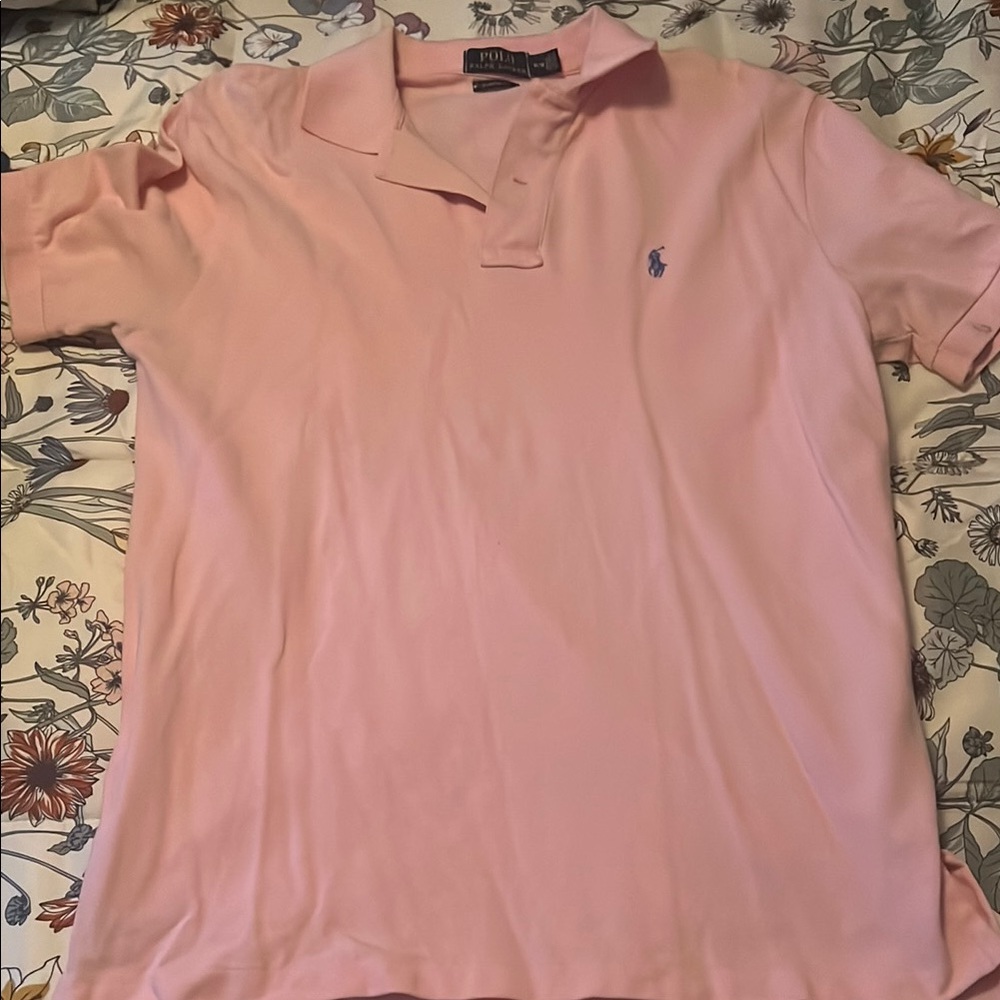 Polo by Ralph Lauren Men's Pink Polo Shirt